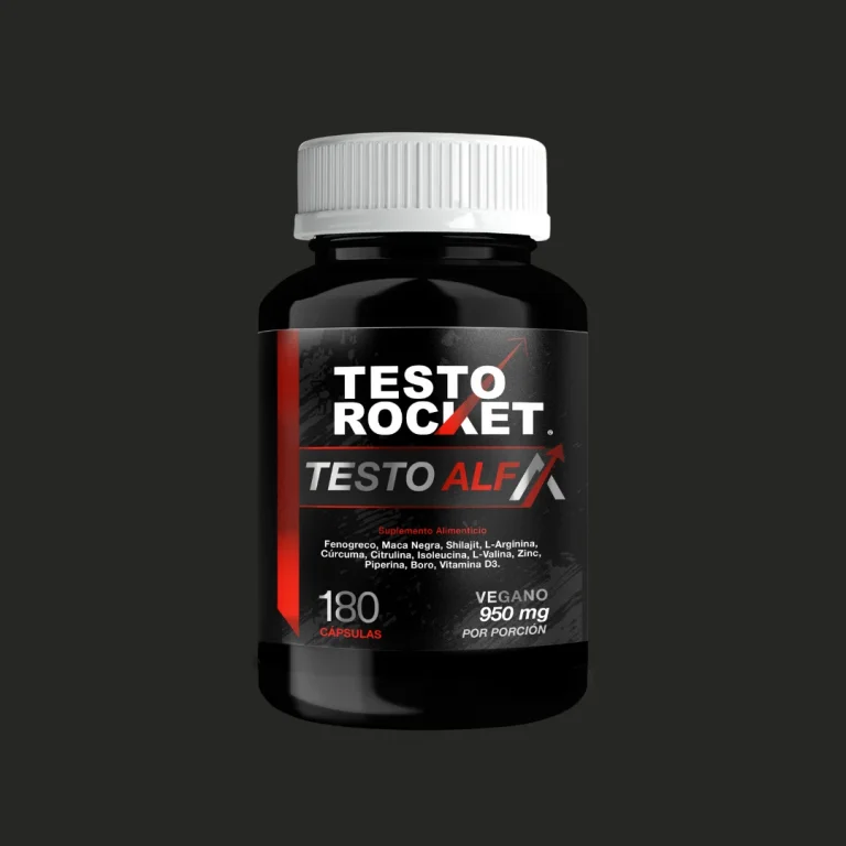 Testo Rocket Testo Alfa 180 cápsulas – precursor natural de testosterona para fuerza y energía”